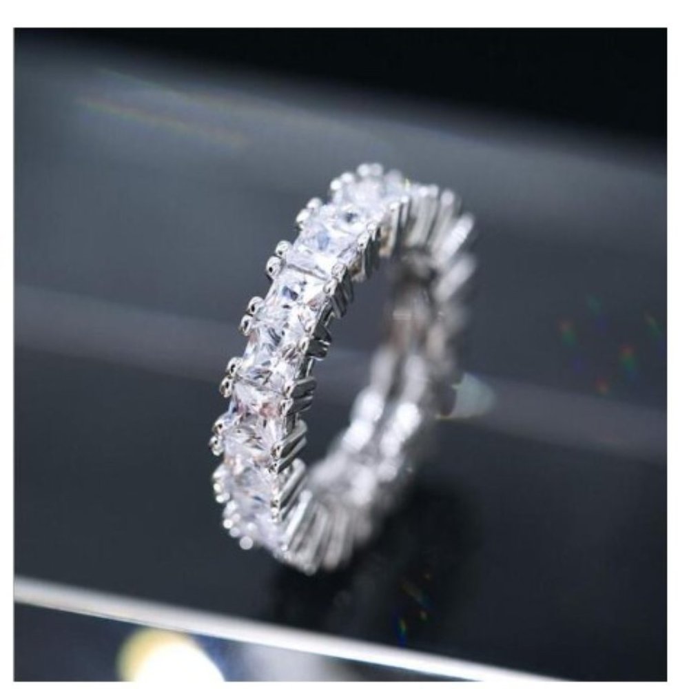 Princess Cut Anniversary Band Ring
